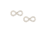 Charming Eternity 925 Sterling Silver Earrings studded with CZ